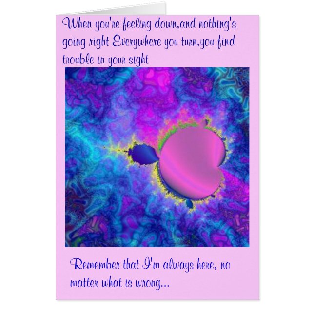 Jag ska är där hälsningskort (Framsidan)