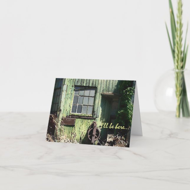 Jag ska är här… dig är värd väntan kort (Framsida)