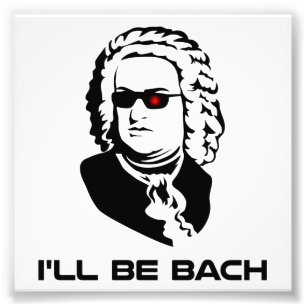 Jag ska är Johann Sebastian Bach Fototryck