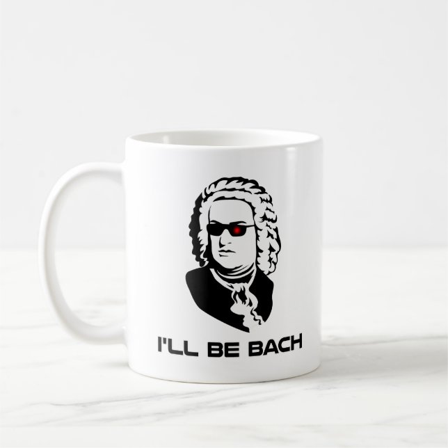 Jag ska är Johann Sebastian Bach Kaffemugg (Vänster)
