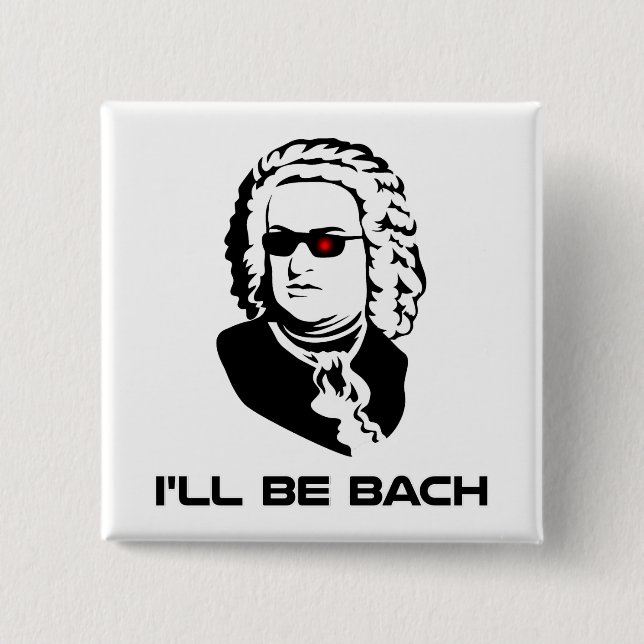 Jag ska är Johann Sebastian Bach Knapp (Framsida)