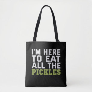 Jag ska äta alla Pickles Funny Vegan Älskare Tygkasse