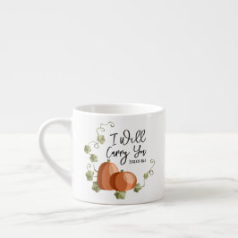 Jag ska bära dig Mugg Espressomugg