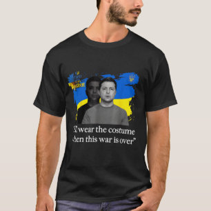 "Jag ska bära kostymen" Zelensky T-Shirt Ukraina