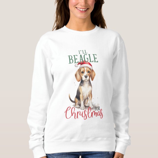 Jag ska Beagle för jul T Shirt (Framsida)