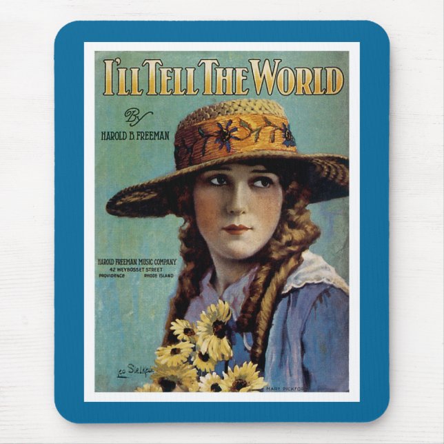 Jag ska berätta för världen musmatta (Framsidan)