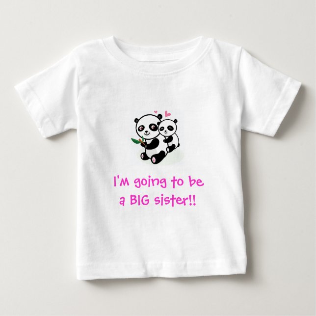 Jag ska bli en BIG syster T-shirt (Framsida)