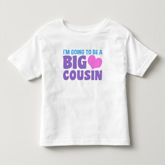 Jag ska bli en stor kusin Baby T-Shirt (Framsida)