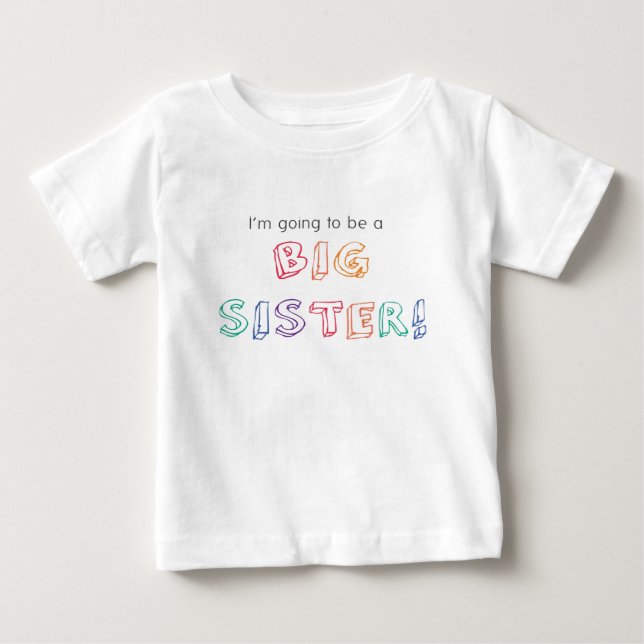 Jag ska bli en STOR SISTER! T-Shirt (Framsida)