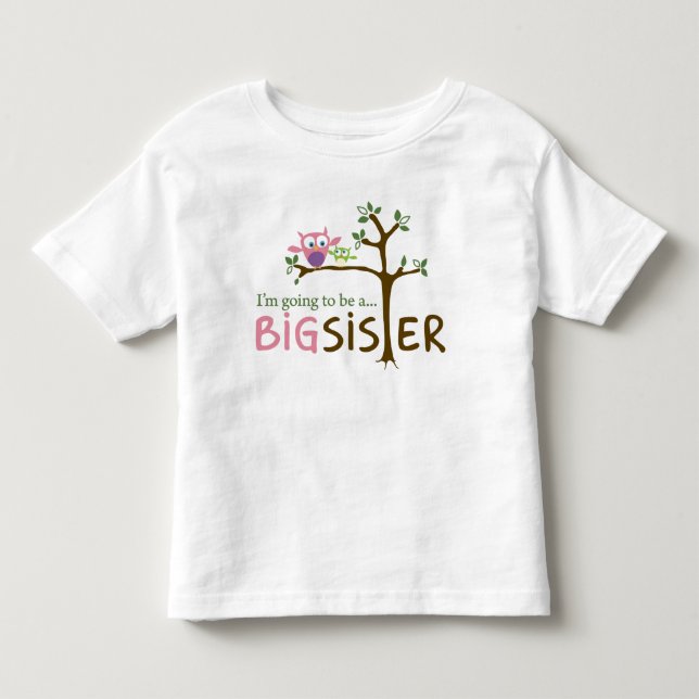 Jag ska bli en STOR SISTER Tee (Framsida)
