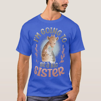 Jag ska bli en stor syster 2023 Giraffe Announce T Shirt