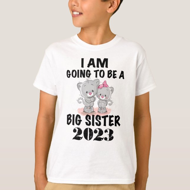 Jag ska bli en stor syster 2023 t shirt (Framsida)