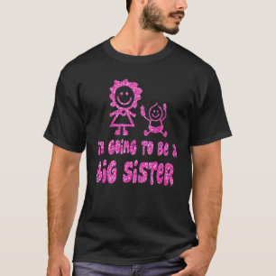 Jag ska bli en stor syster-flicka. t shirt