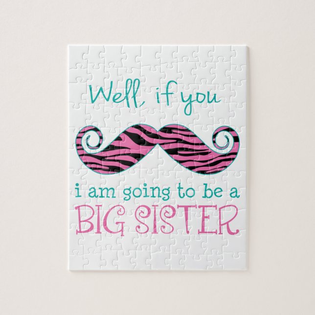 Jag ska bli en stor syster pussel (Vertikal)