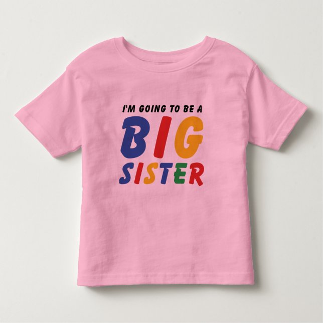 Jag ska bli en stor syster T-Shirt (Framsida)