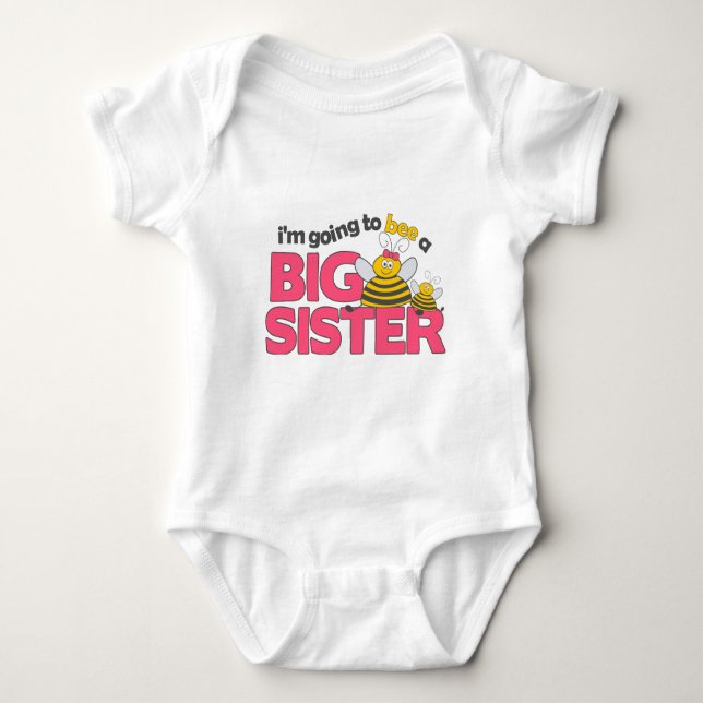 Jag ska bli en stor syster T-shirt (Framsida)