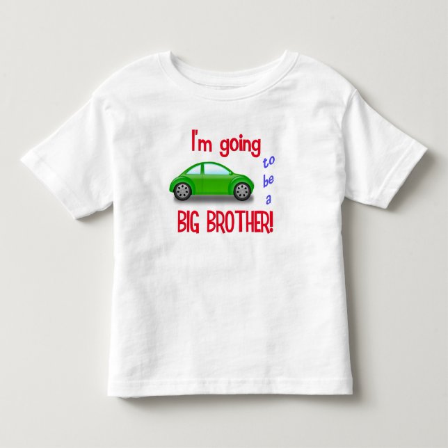 Jag ska bli en storebror-bil t-shirt (Framsida)