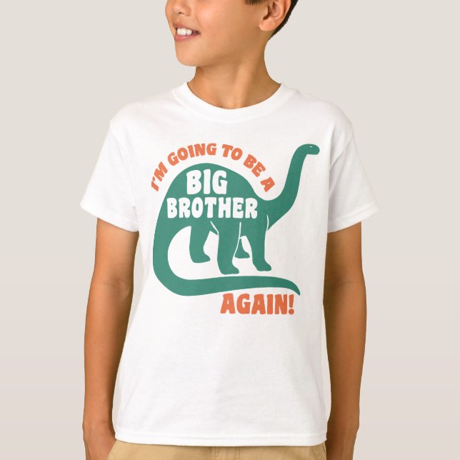 Jag ska bli en storebror igen. tee shirt (Framsida)