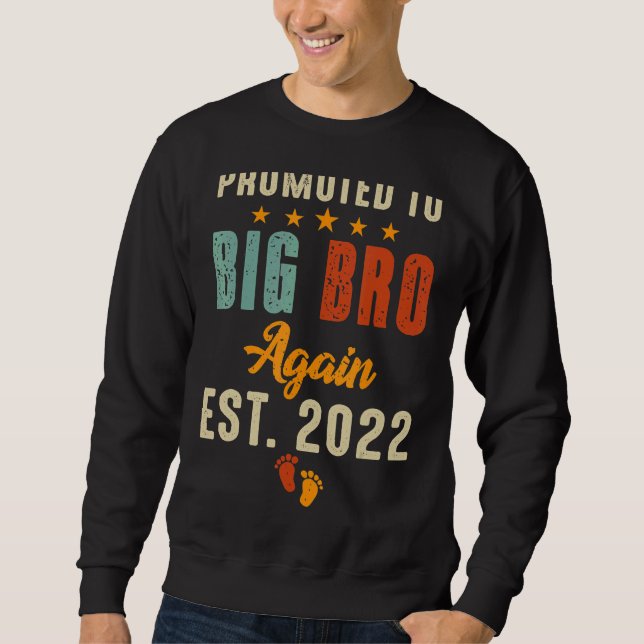 Jag ska bli en storebror. lång ärmad tröja (Framsida)