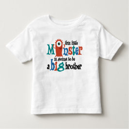 Jag ska bli en storebror! Monster Tee Shirt