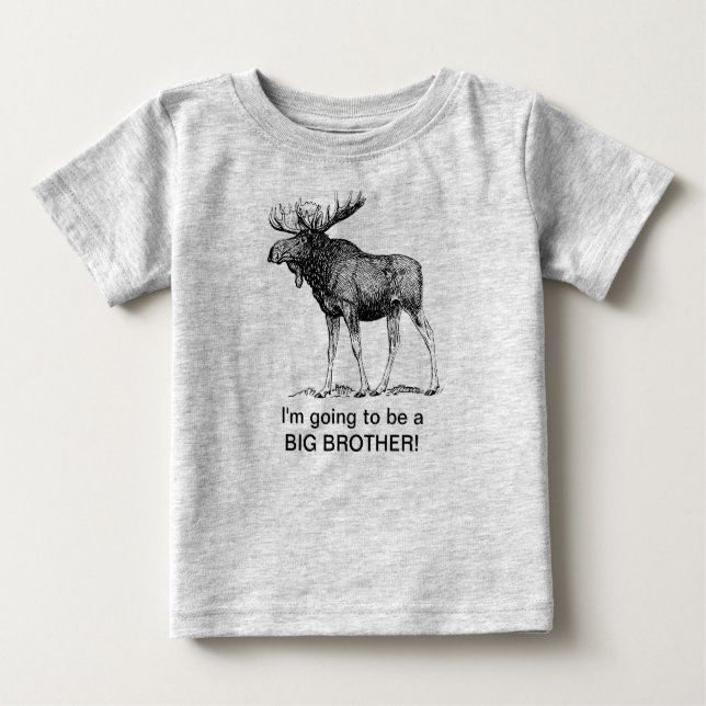 Jag ska bli en storebror! (MOOSE) Tee Shirt (Framsida)