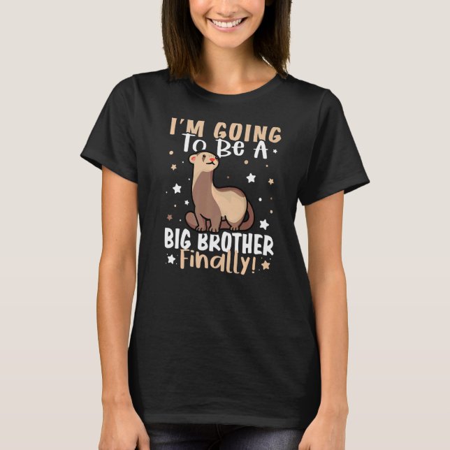 Jag ska bli en storebror. t shirt (Framsida)