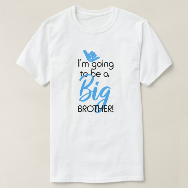 Jag ska bli en storebror! t shirt (Design framsida)