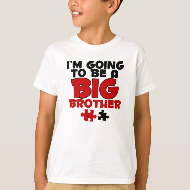 Jag ska bli en storebror. tee shirt (Framsida)