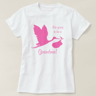 Jag ska bli mormor Shock rosa Stork Tröja
