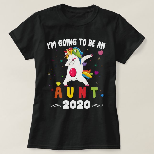 Jag ska bli moster 2020 t shirt (Design framsida)