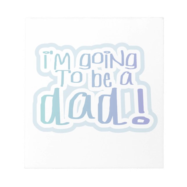 Jag ska bli Pappa-gåvor Anteckningsblock (Framsida)