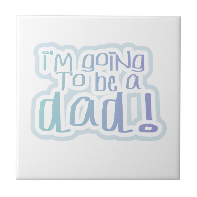 Jag ska bli Pappa-gåvor Kakelplatta (Framsidan)