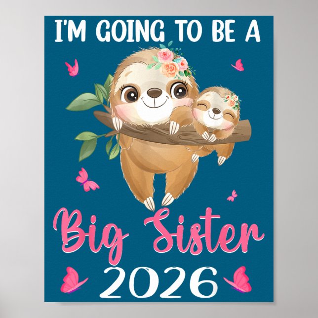 Jag ska bli storasyster - Blivande graviditet Poster (Framsidan)