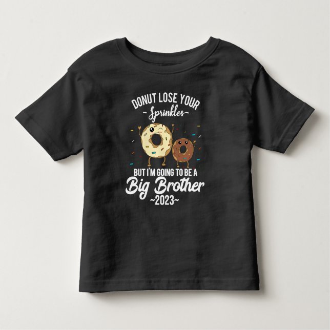 Jag ska bli storebror 2023 Donut T Shirt (Framsida)