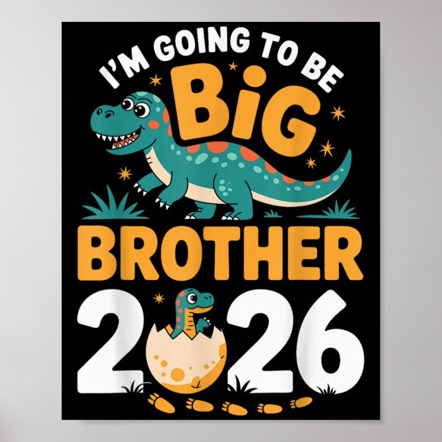 Jag ska bli storebror 2026 - Dino-Graviden Poster (Framsidan)