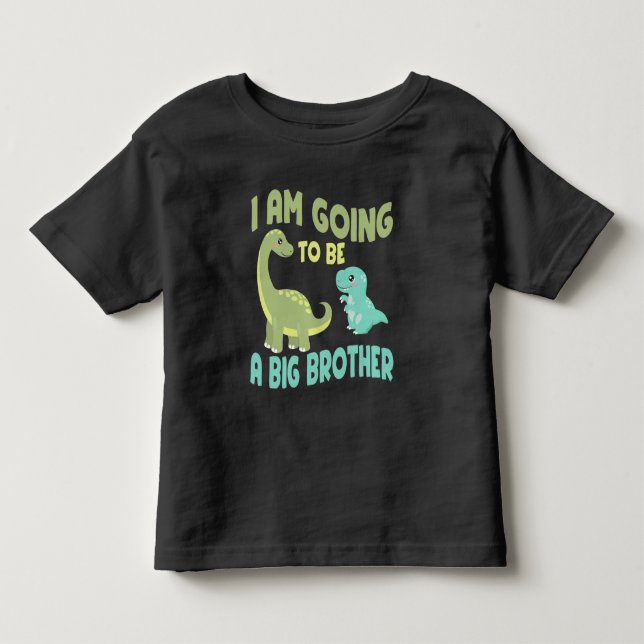 Jag ska bli storebror, Dinosaur baby Reveal T Shirt (Framsida)