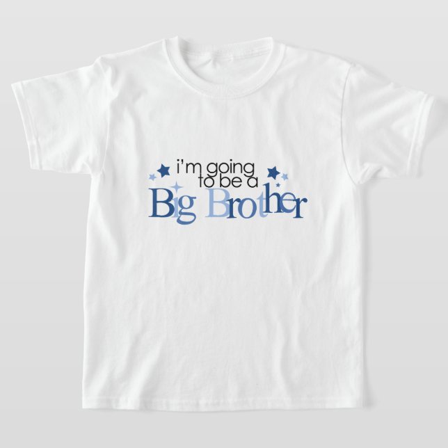 Jag ska bli storebror tee shirt (Laydown)