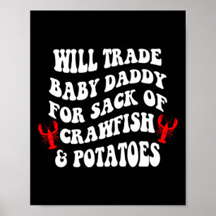 Jag ska byta min av pappa Mardi Gras Louisiana Car Poster