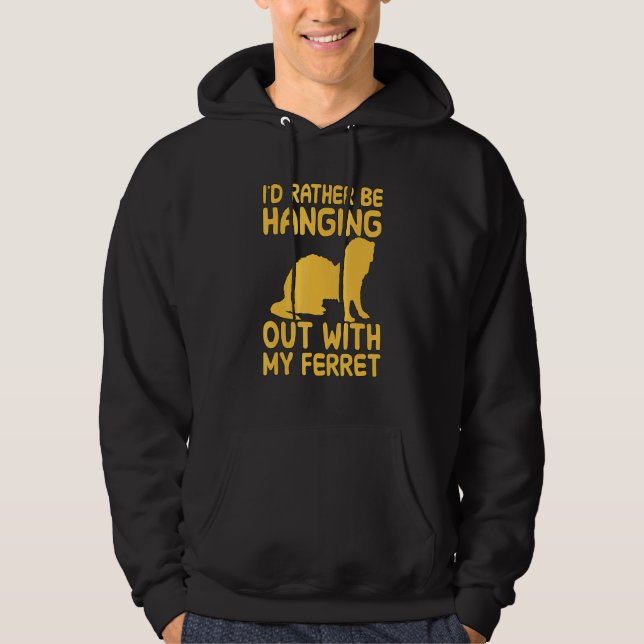 Jag ska byta ut med min råtta. hoodie (Framsida)