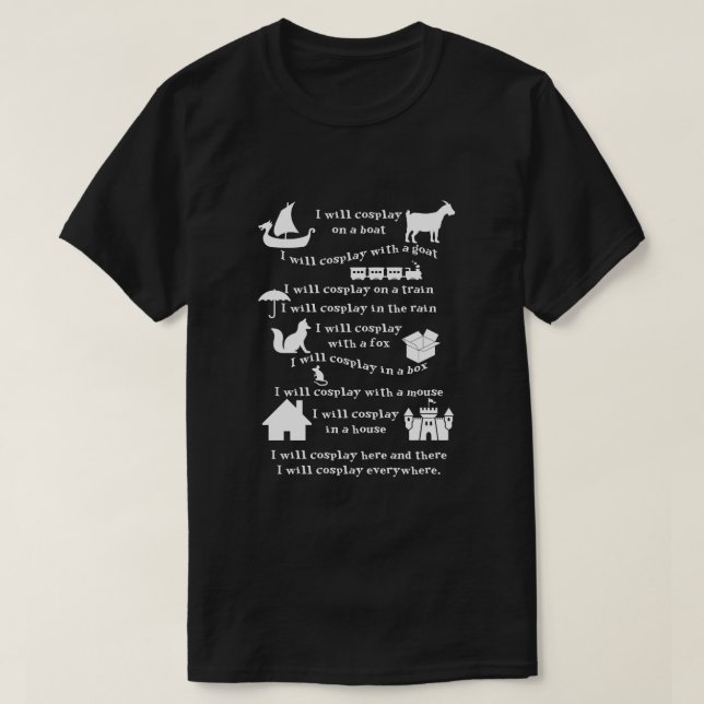 Jag ska Cosplay T skjortamörk T Shirt (Design framsida)