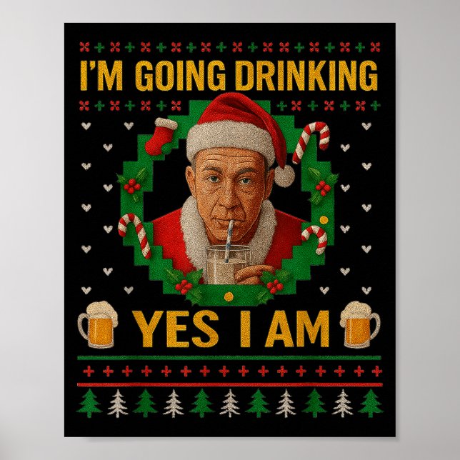 Jag ska dricka Ja jag är julöl högtid Poster (Framsidan)