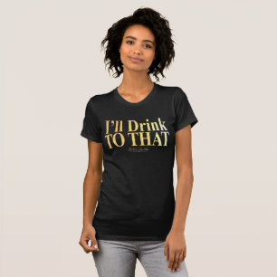 Jag ska drinken till det! - Svart T-tröja T Shirt