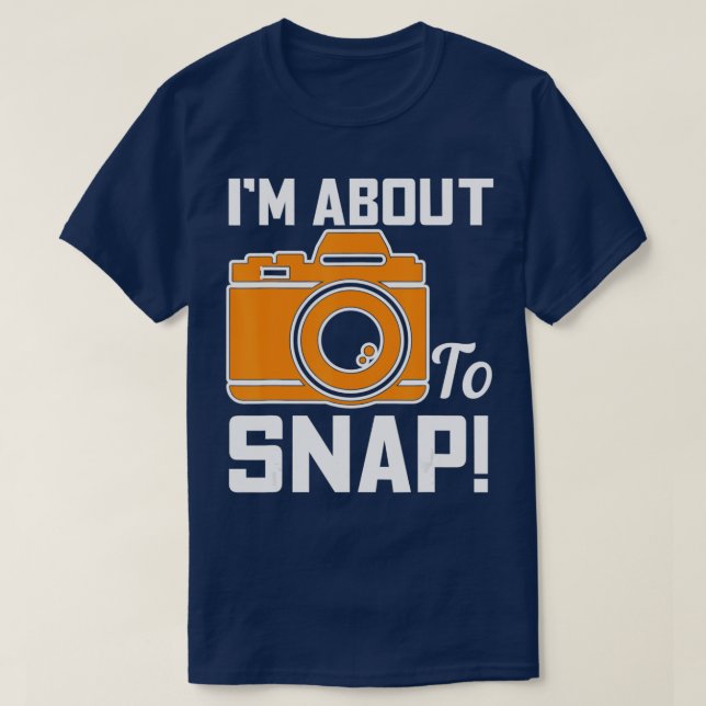 Jag ska fästa fotokameran t shirt (Design framsida)