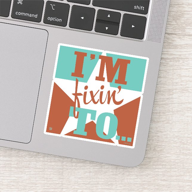 Jag ska fixa till klistermärken (Detalj)