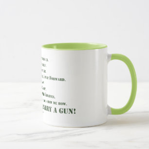 Jag ska för att inte bära ett vapen mugg