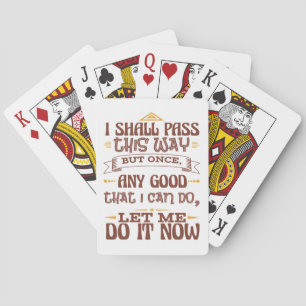Jag ska gå igenom detta, men Gång - inspirerande Casinokort
