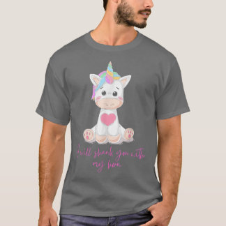 Jag ska gå med min hornunge Cute Unicorn S T Shirt