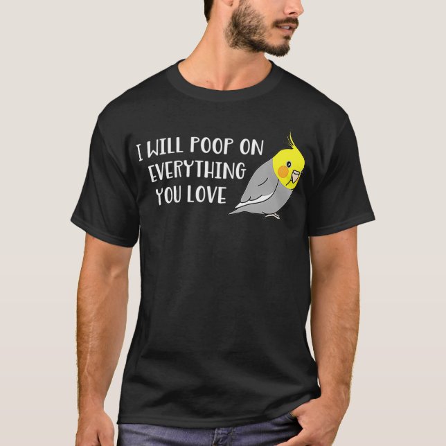 Jag ska gå på allt du kärlek Knubbig Parrot T Shirt (Framsida)
