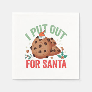 Jag ska gå ut till jultomten Cookie Älskare Pappersservett
