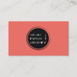 Jag ska går vid tro visitkort